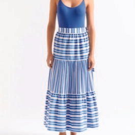 Swimsuit Skirt and Sandals